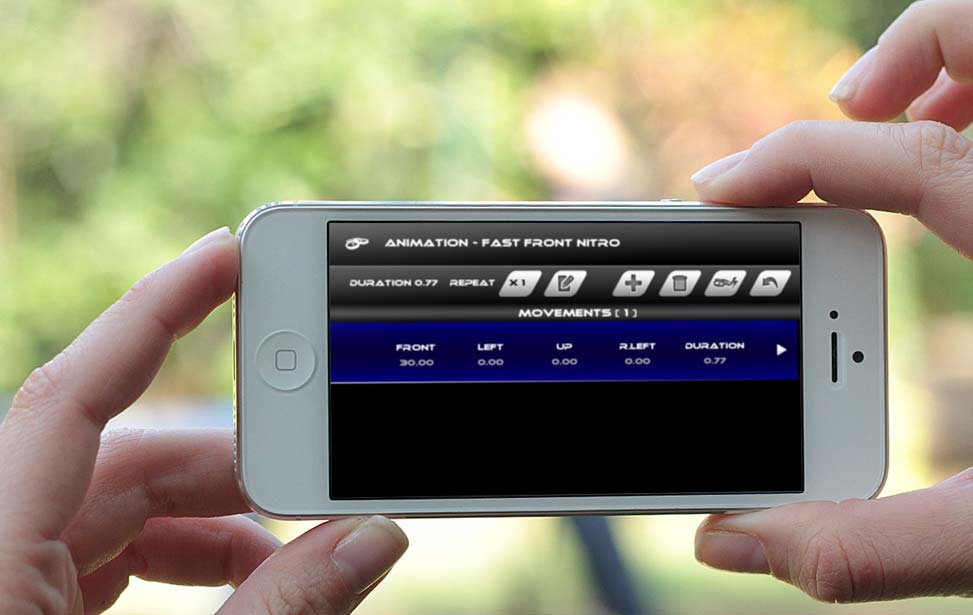 Aplicación móvil para el control de drones que permite la recepción de vídeo, la programación y ejecución de maniobras aéreas